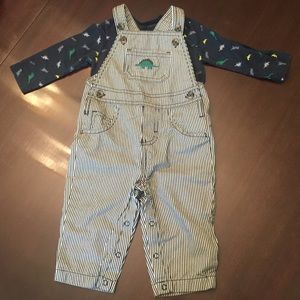 Carter’s Dinosaur Overalls and Shirt Set 6m